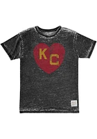 Original Retro Brand Kansas City Monarchs Heart Short Sleeve Fashion T Shirt