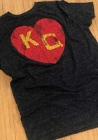 Original Retro Brand Kansas City Monarchs Heart Short Sleeve Fashion T Shirt