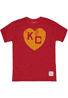 Original Retro Brand Kansas City Monarchs Heart Short Sleeve Fashion T Shirt