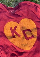 Original Retro Brand Kansas City Monarchs Heart Short Sleeve Fashion T Shirt