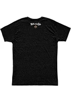 Original Retro Brand Kansas City Monarchs Black Solid Heart Short Sleeve Fashion T Shi..