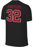 Treveyon Henderson Ohio State Buckeyes Black Player Short Sleeve T Shirt