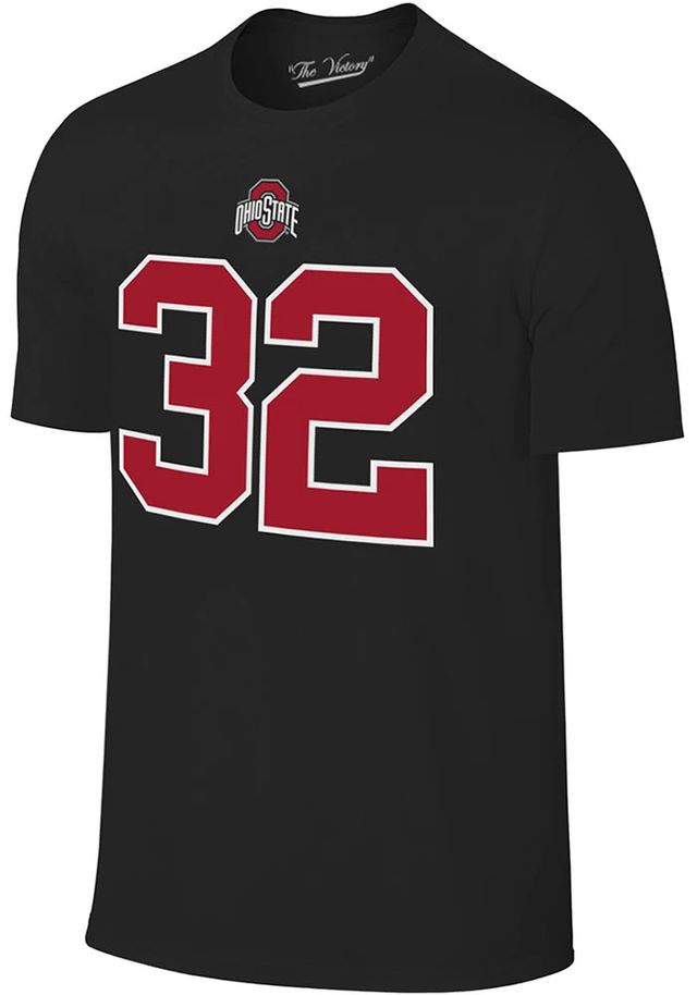 Treveyon Henderson Ohio State Buckeyes Black Player Short Sleeve T Shirt