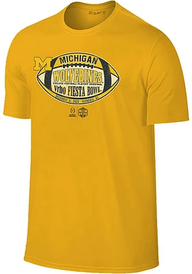 Michigan Wolverines 2022 College Football Playoff Bound Short Sleeve Fashion T Shirt