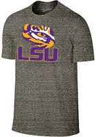 Joe Burrow LSU Tigers Grey Name And Number Short Sleeve Player T Shirt