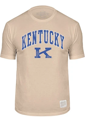 Kentucky Wildcats Oatmeal Arch Mascot Short Sleeve Fashion T Shirt