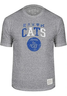 Kentucky Wildcats Grey Basketball Short Sleeve Fashion T Shirt