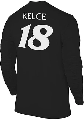 Travis Kelce  Cincinnati Bearcats Black The Victory Number 18 Long Sleeve T Shirt