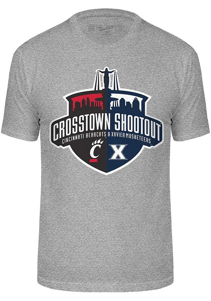 Cincinnati Bearcats Grey Crosstown Shootout Short Sleeve T Shirt