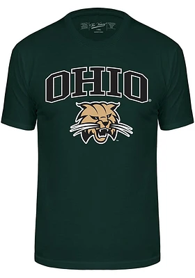 Ohio Bobcats Green Cotton Short Sleeve Fashion T Shirt