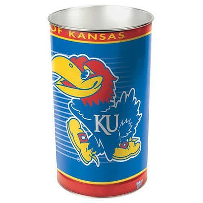 Kansas Jayhawks Team Logo Waste Basket