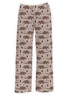 Texas Mens Tan State Shape Flag Sleep Pants