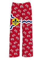 St Louis Mens Red City Flag Sleep Pants