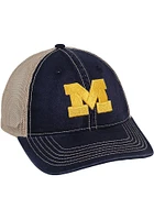 Michigan Wolverines Wharf Meshback Classic Adjustable Hat - Blue
