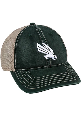 North Texas Mean Green Wharf Meshback Adjustable Hat - Green