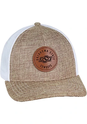 Oklahoma State Cowboys Pregame Trucker Adjustable Hat - Tan