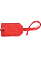 Cincinnati Reds Navy Blue Leather Luggage Tag