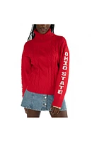 Ohio State Buckeyes Womens Red Sylvie Long Sleeve Sweater