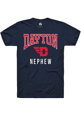 Rally Dayton Flyers Navy Blue Nephew Short Sleeve Fashion T Shirt