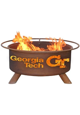 GA Tech Yellow Jackets 30x16 Fire Pit