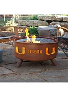 Miami Hurricanes 30x16 Fire Pit