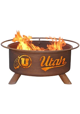 Utah Utes 30x16 Fire Pit