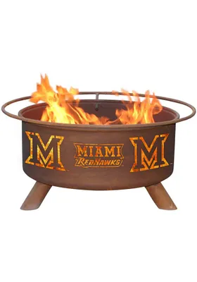 Miami RedHawks 30x16 Fire Pit