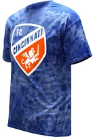 FC Cincinnati Blue Color Wash Logo Short Sleeve Fashion T Shirt