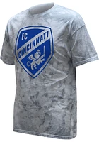 FC Cincinnati White Out Color Wash Logo Short Sleeve Fashion T Shirt