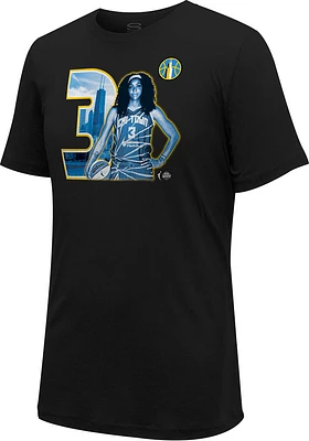 Candace Parker Chicago Sky Black Player Skyline Short Sleeve T Shirt