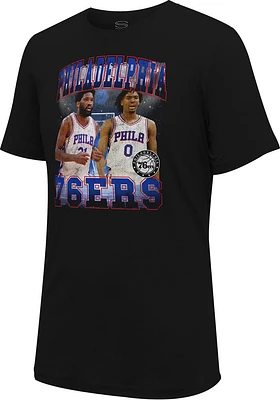 Joel Embiid Philadelphia 76ers Black Player Duo Short Sleeve T Shirt