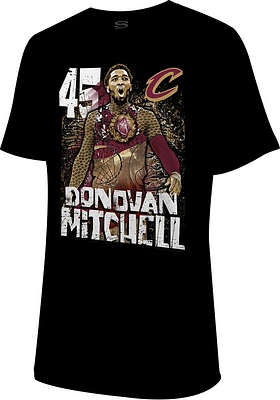 Donovan Mitchell Cleveland Cavaliers Black Player Heartbeat Short Sleeve T Shirt