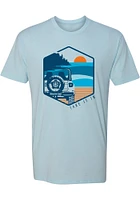 RALLY Light Blue Take It Short Sleeve Fashion T Shirt