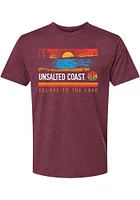 Michigan Maroon Escape To The Lake Short Sleeve Fashion T Shirt