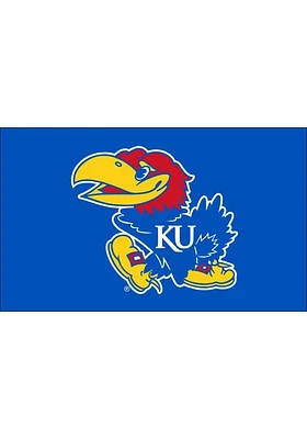 Kansas Jayhawks 4x6 Blue Desk Flag