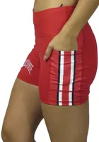 Ohio State Buckeyes Womens Red Bike Shorts