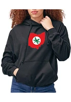 Ohio State Buckeyes Womens Grey Buckeye Leaf Hooded Sweatshirt