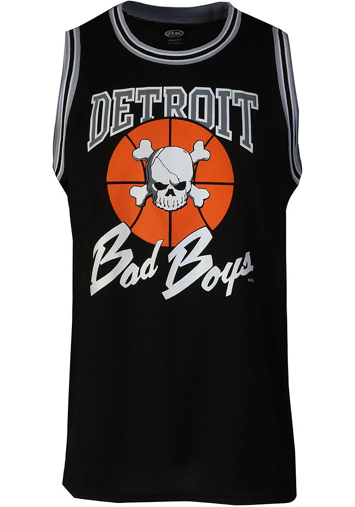 Detroit Pistons Mens Black Bad Boys Short Sleeve Tank Top