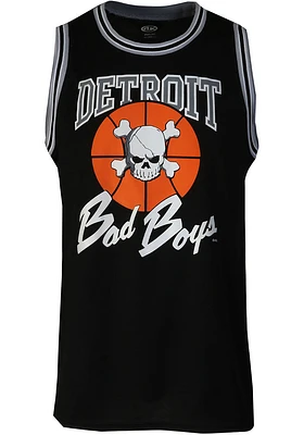 Detroit Pistons Mens Black Bad Boys Short Sleeve Tank Top