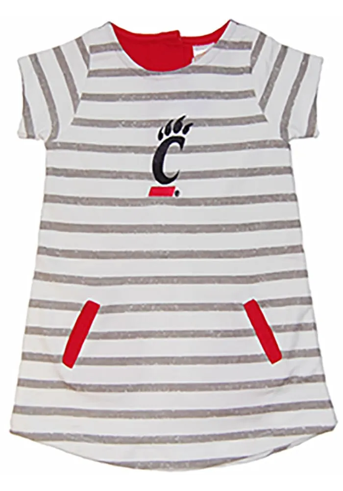 Cincinnati Bearcats Toddler Girls Red French Terry Short Sleeve Dress