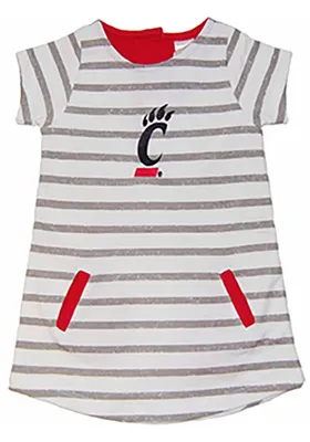 Cincinnati Bearcats Toddler Girls Red French Terry Short Sleeve Dresses