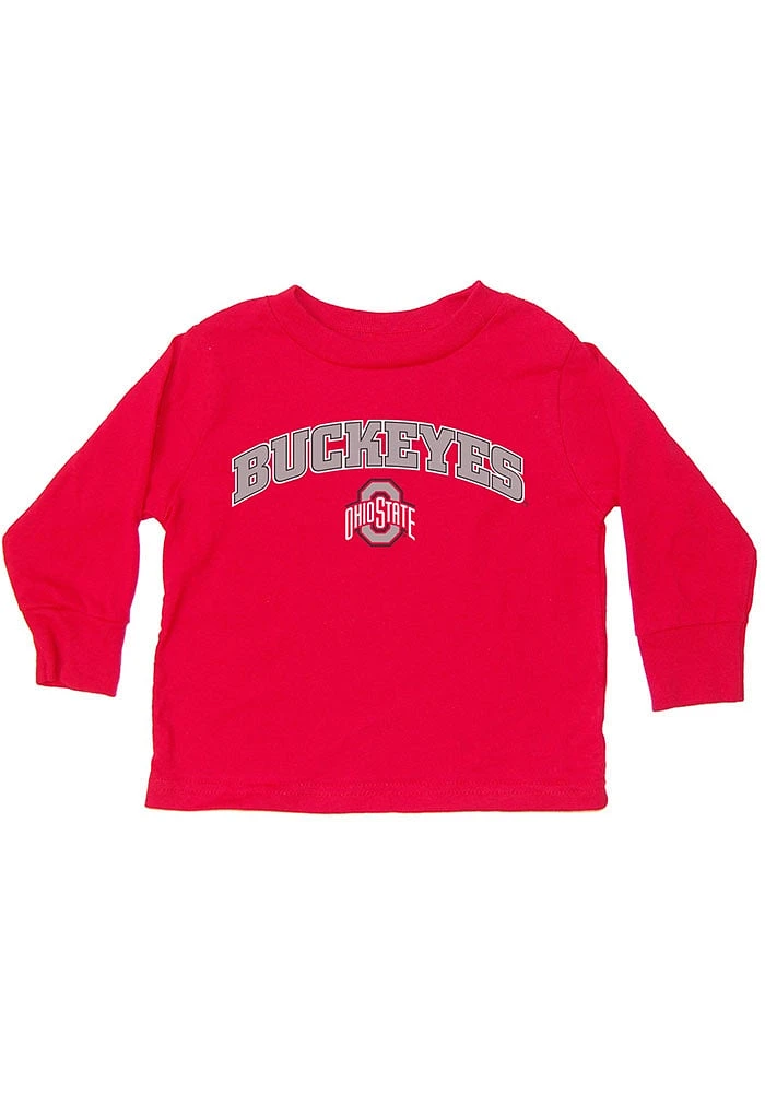 Ohio State Buckeyes Toddler Red Arch Long Sleeve T-Shirt