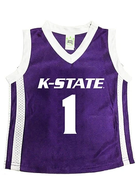 K-State Wildcats Youth Dazzle Basketball Purple Jersey