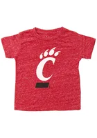 Cincinnati Bearcats Youth Red Knobby Primary Logo Short Sleeve Fashion T-Shirt