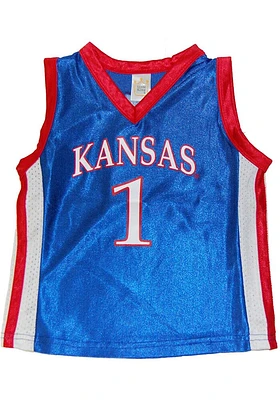 Kansas Jayhawks Toddler Blue Dazzle Basketball Jersey