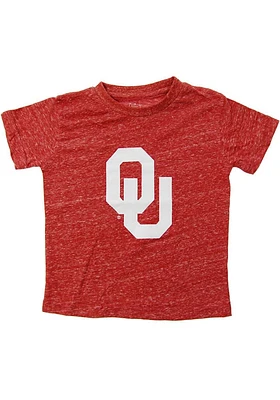 Oklahoma Sooners Toddler Cardinal Knobby Primary Logo Short Sleeve T-Shirt
