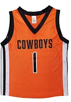 Oklahoma State Cowboys Youth Game Day Orange Basketball Jersey