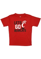 Cincinnati Bearcats Youth Red Team Chant Short Sleeve T-Shirt