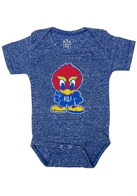 Kansas Jayhawks Baby Blue Graphic Short Sleeve One Piece