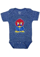 Kansas Jayhawks Baby Blue Graphic Short Sleeve One Piece